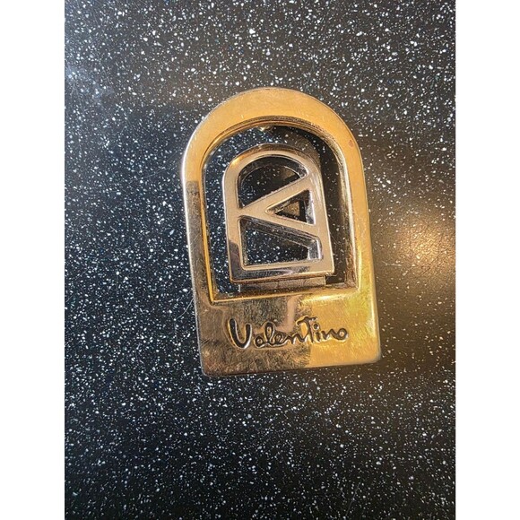 Vintage Valentino Gold & Silver Tone Belt Buckle Small main image 7